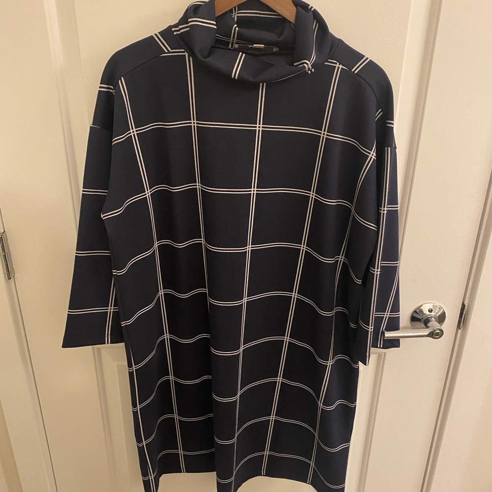 Brand New Navy Cowl Neck Dress from Loft.
